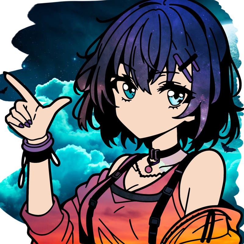 an anime girl who looks cool