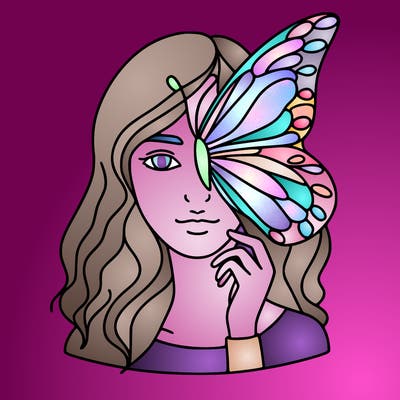 a women whose part butterfly