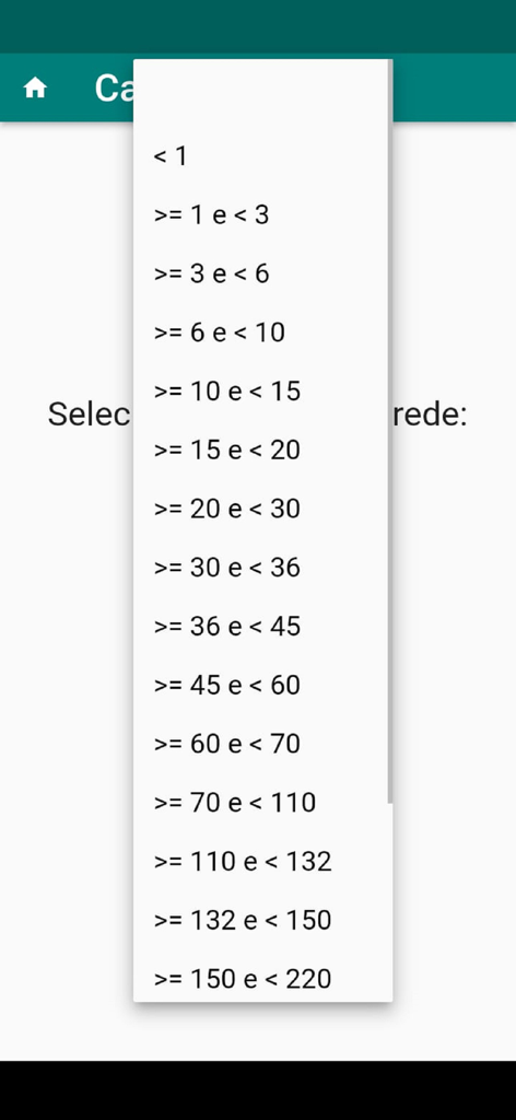 Zona Livre NR 10 - Dropdown menu showing voltage ranges for NR 10 safety calculations