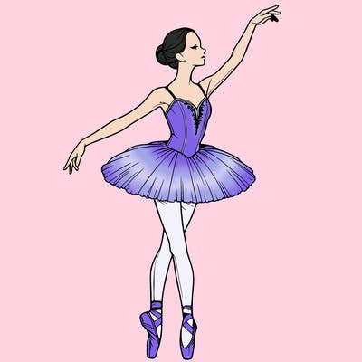 realistic ballerina