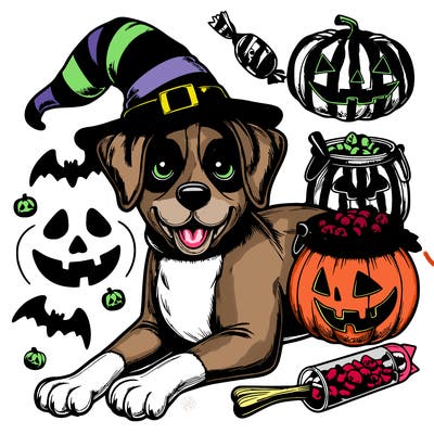 realistic dog halloween stuff