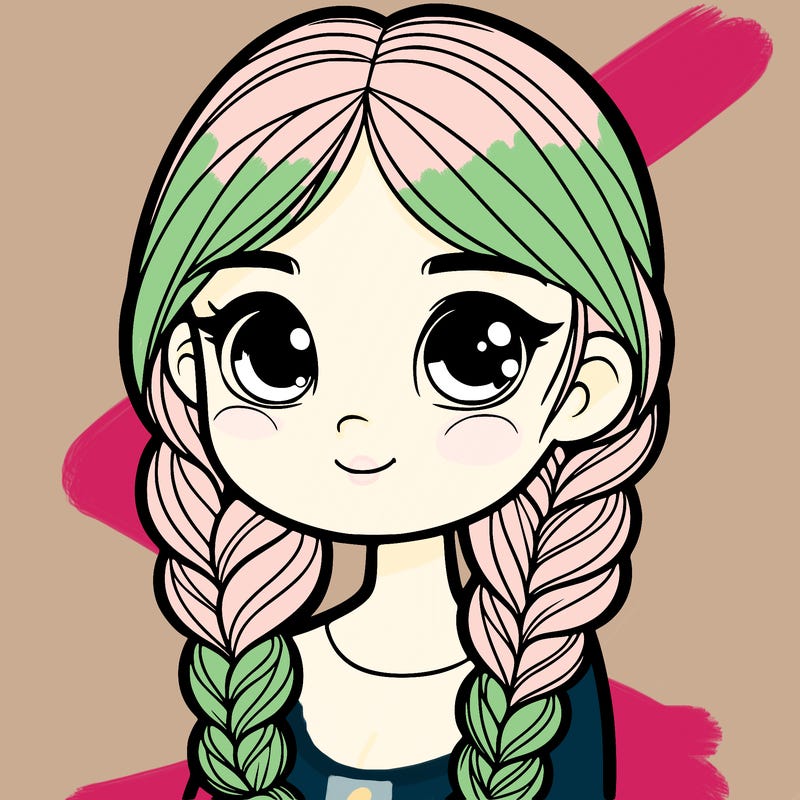girl with braids