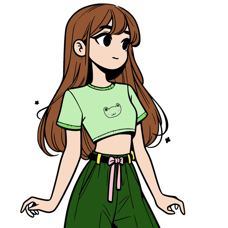 girl in a cute crop top