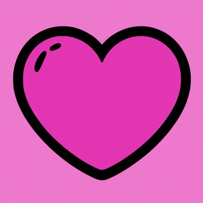 a blank heart