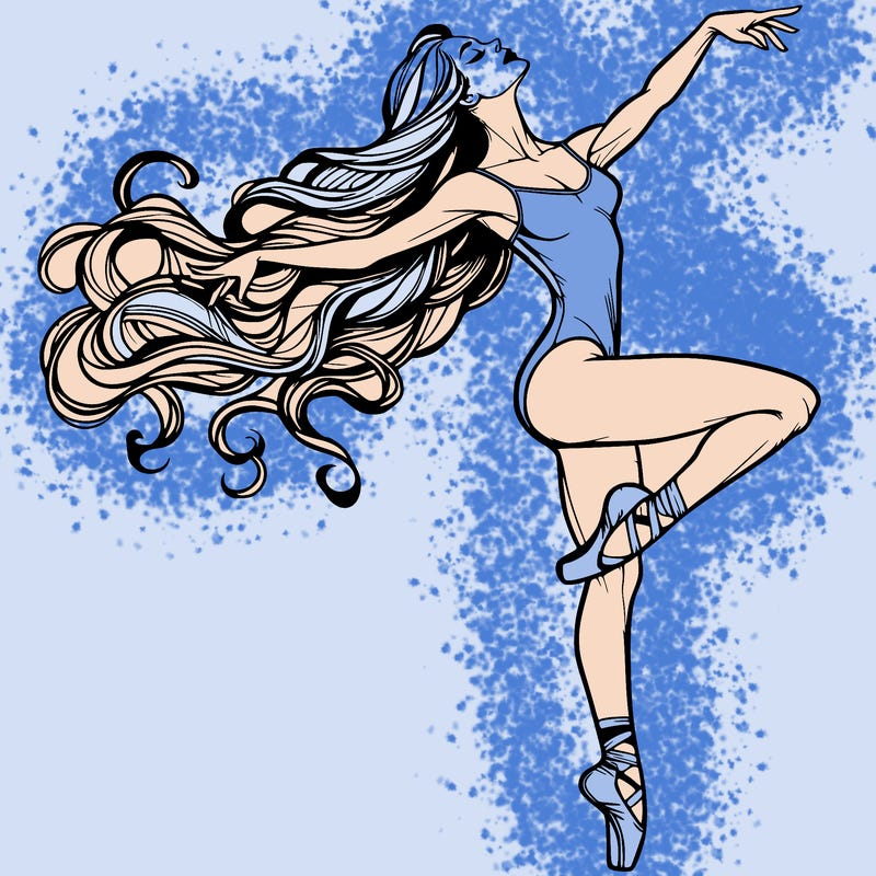 realistic woman dancer