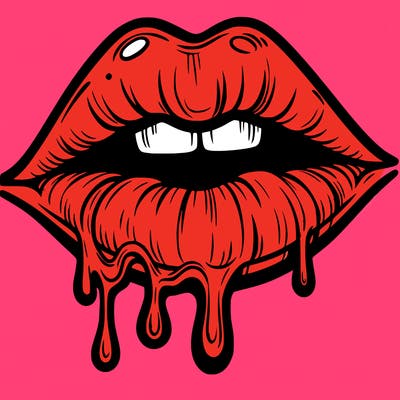 lips that look realistic and drip