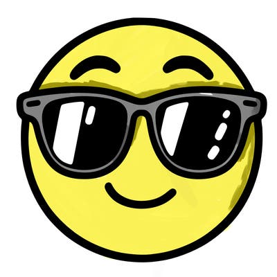 emoji with sunglasses