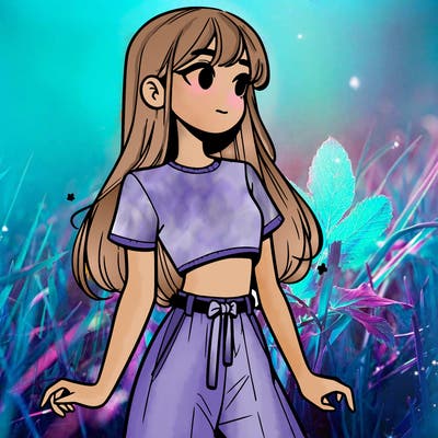 girl in a cute crop top