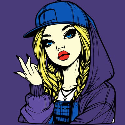 realistic hip hop girl