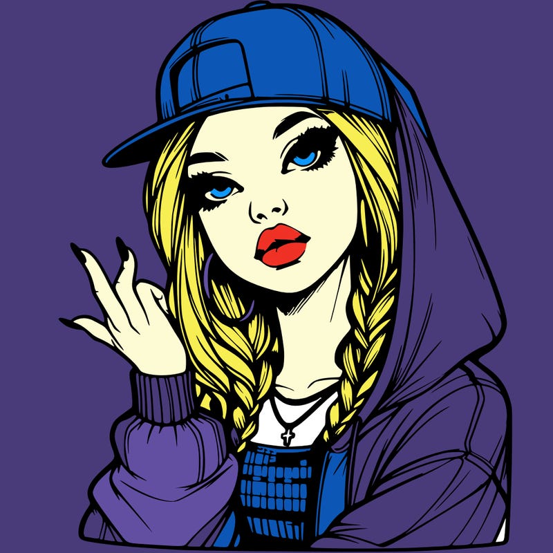 realistic hip hop girl