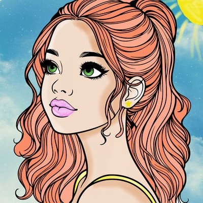 beautiful realistic girl