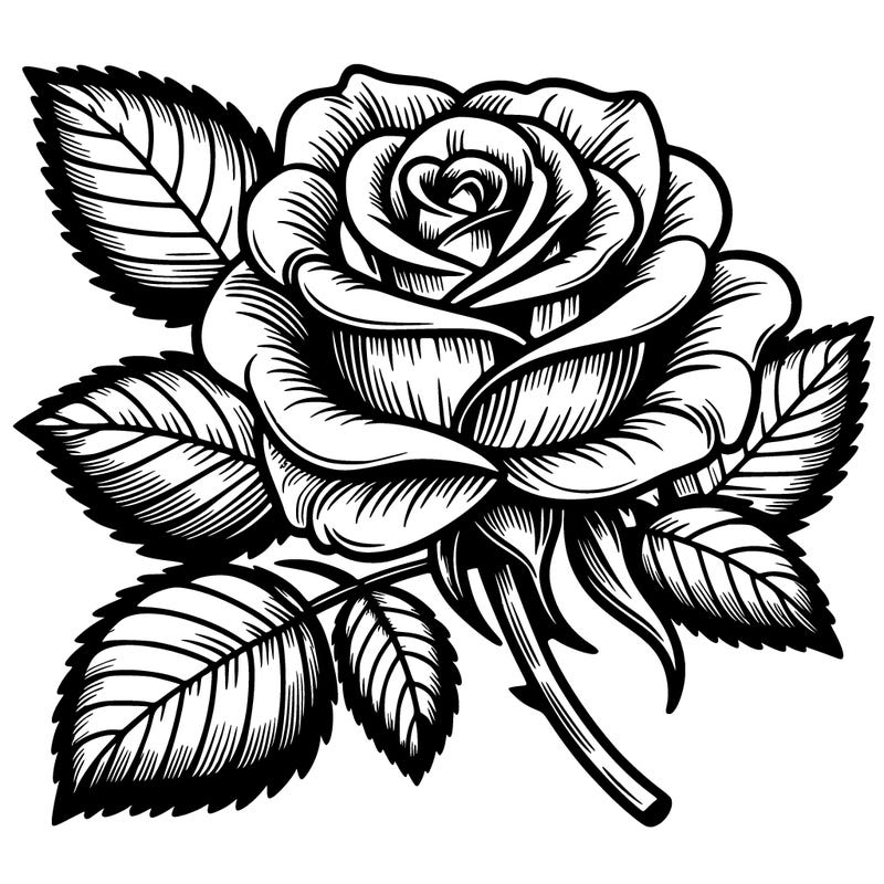 a realistic rose