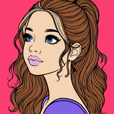 beautiful realistic girl