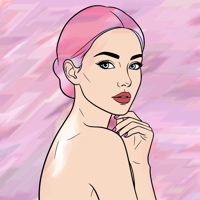 oustanding biologically perfect women posing  gorgeous  pose outlining face