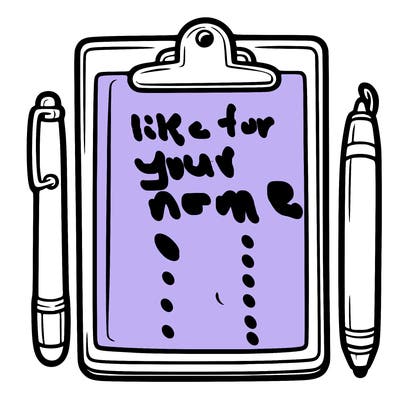 blank clip board with pen