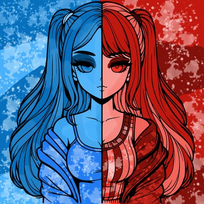 realistic girl split