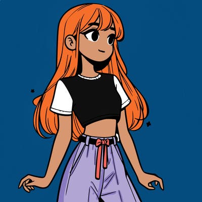 girl in a cute crop top