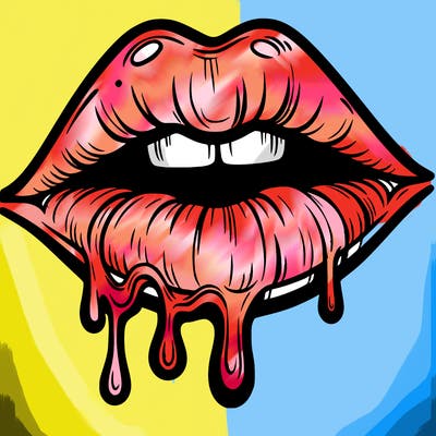 lips that look realistic and drip