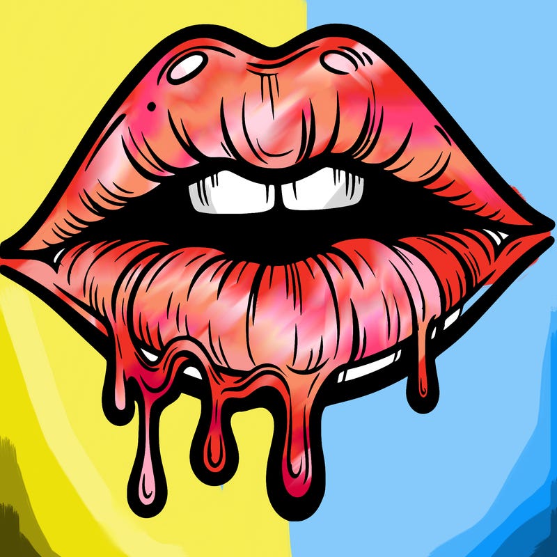 lips that look realistic and drip