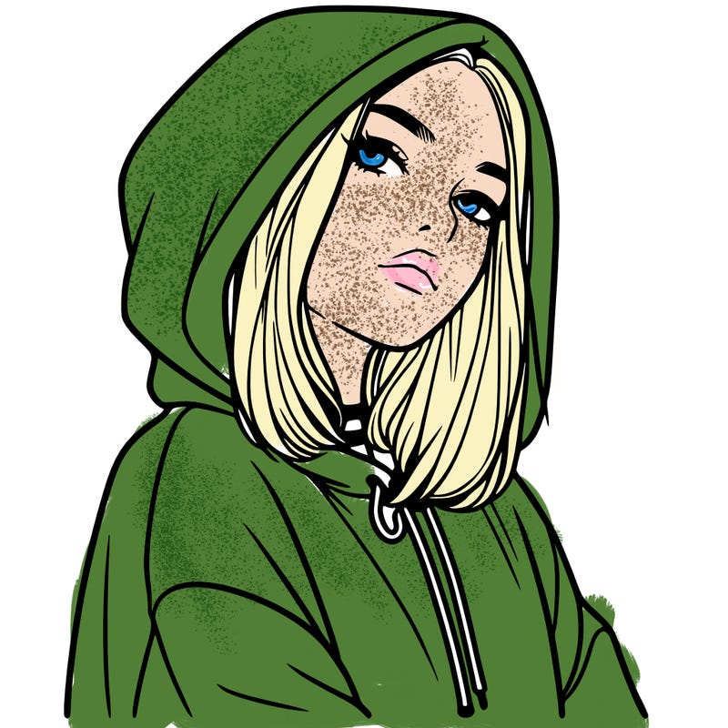 a realistic girl in a hoodie