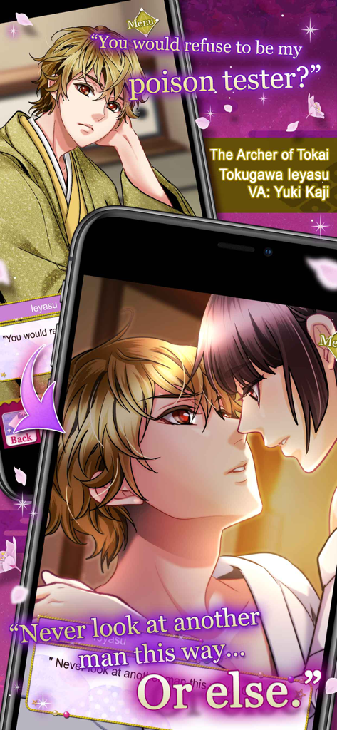 Romantic character close up of Tokugawa Ieyasu in Samurai Love Ballad PARTY