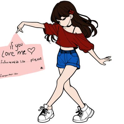 realistic girl danceing