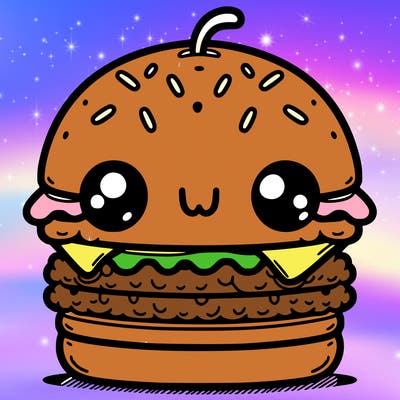 burger cute