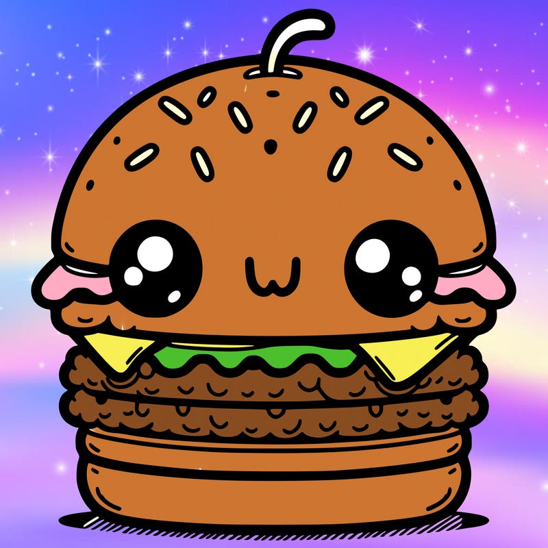 burger cute
