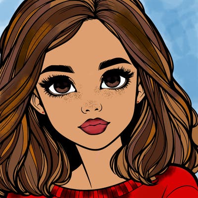 realistic girl whith cute eyes