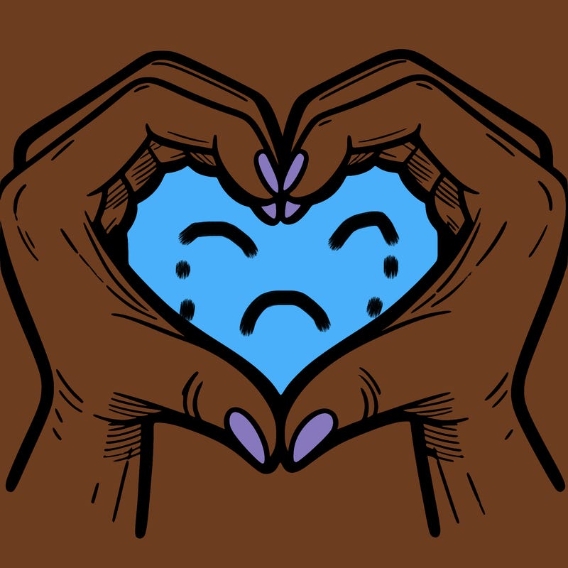 two hands forming a heart