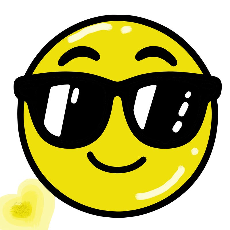 emoji with sunglasses