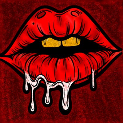 lips that look realistic and drip