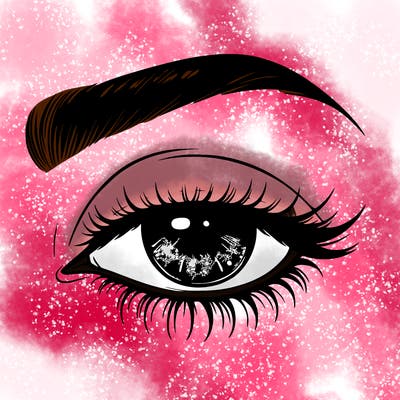 eye closed realistic