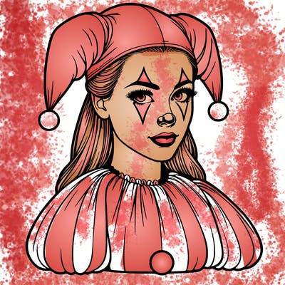 realistic female clown