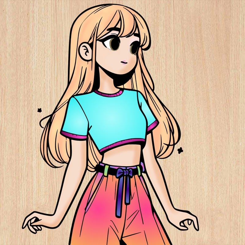 girl in a cute crop top