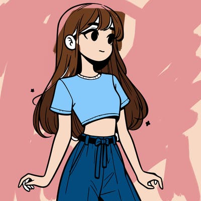 girl in a cute crop top