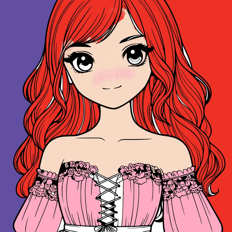 realistic girl wearing dress close up