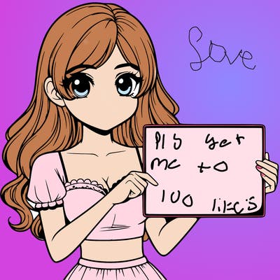 realistic pretty girl holding blank sign