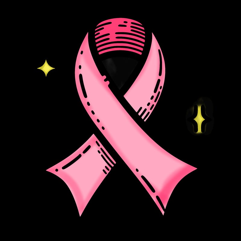 ribbon symbol of national breast cancer awareness month
