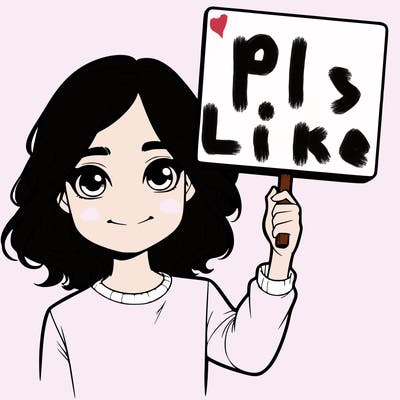 realistic girl holding up a sign