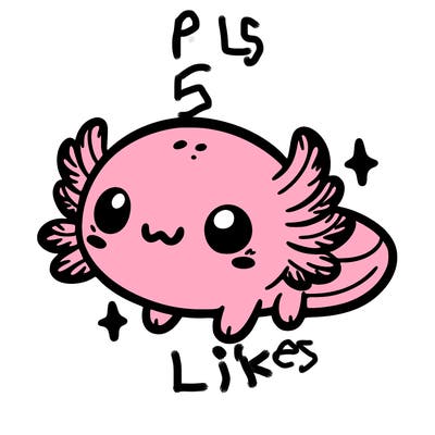 cute easy baby axolotl