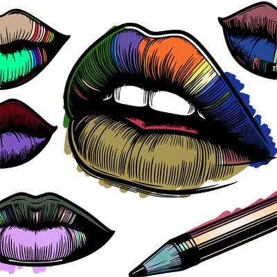 realistic  lips