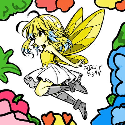 manga fairy flying