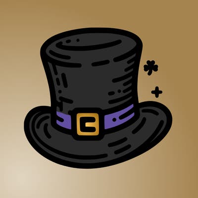 st patrick hat with thin lines