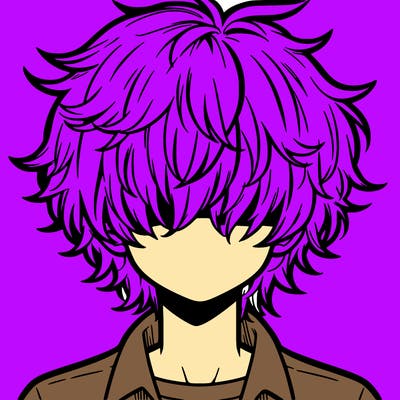 manga boy fluffy hair covering his eyes