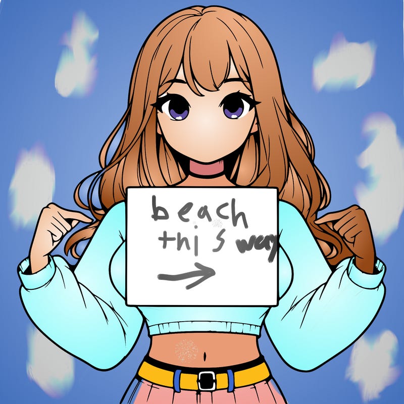 girl holding a blank sign in a long sleeve crop top