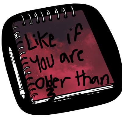 a blank sketch pad