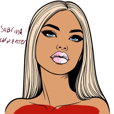 realistic woman with full lips