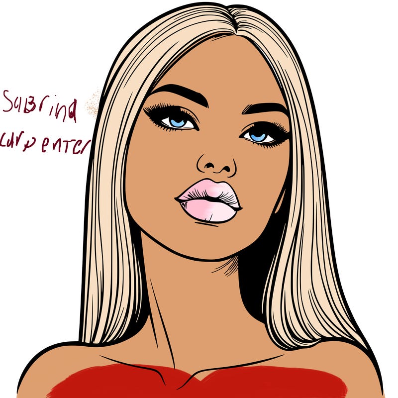 realistic woman with full lips