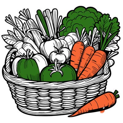 vegetables in a basket